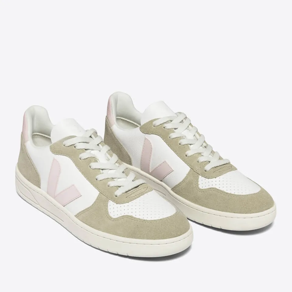 Veja Women's V-10 Chrome Free Leather Trainers - UK 3 | Coggles