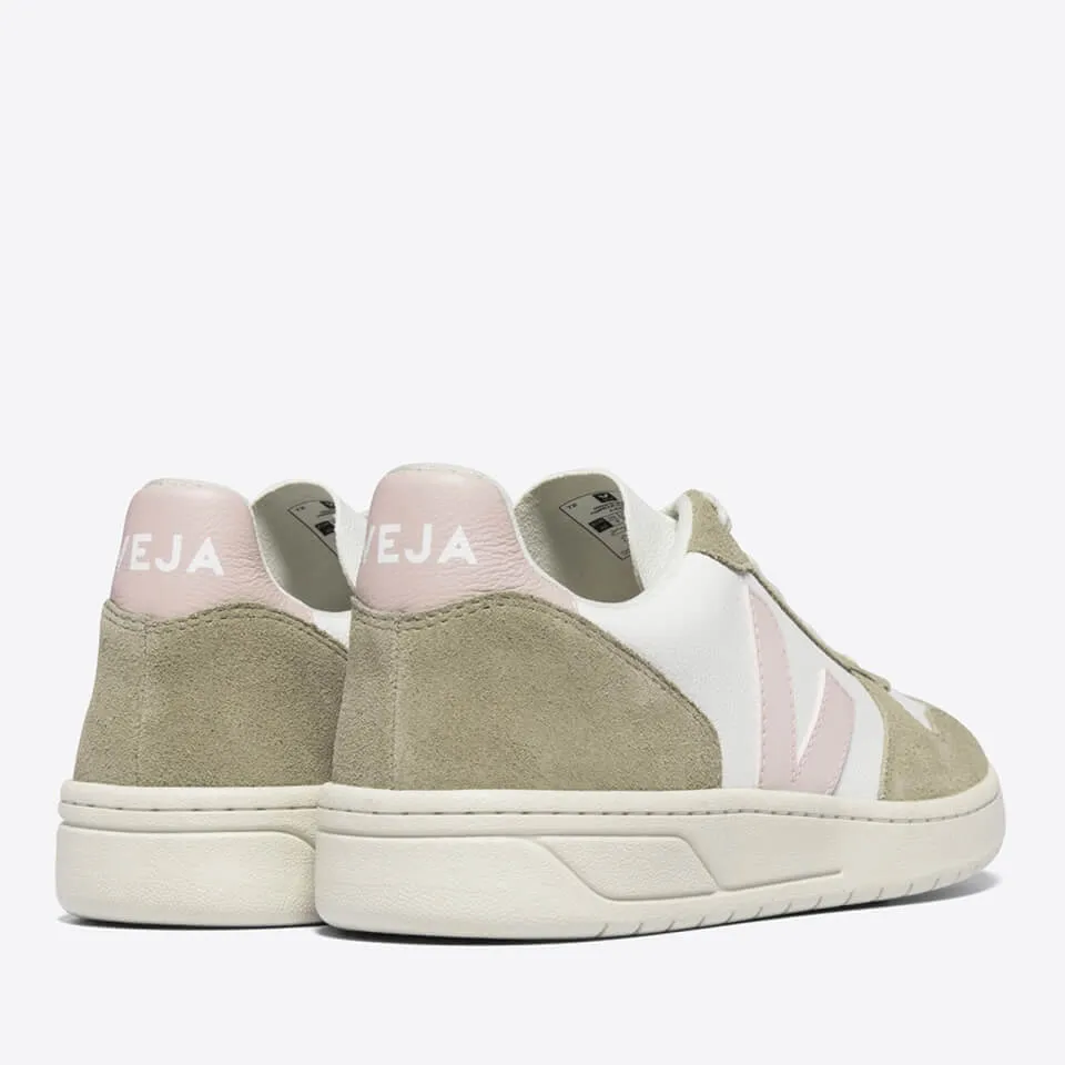 Veja Women's V-10 Chrome Free Leather Trainers - UK 3 | Coggles