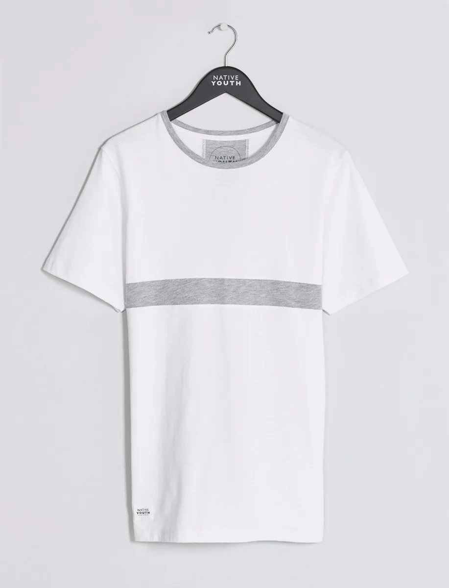 White Cobb Panel Tee