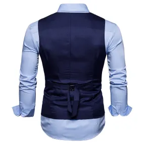 Xituodai New Brand Dress Vests For Men Casual Slim Fit Mens Suit Vest Double breasted Waistcoat Gilet Homme Formal Business Jack