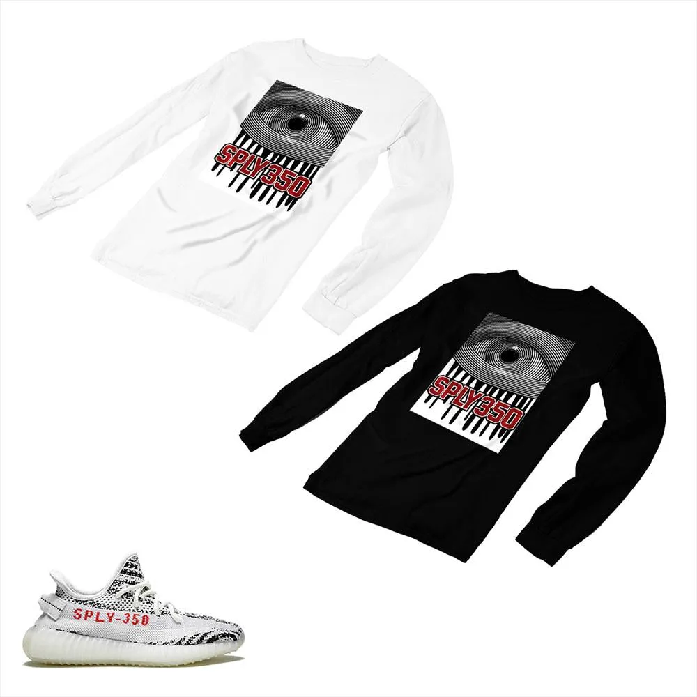 YEEZY 350 v2 Zebra Matching Custom Designed Long Sleeve T shirt AD-Y-17-5