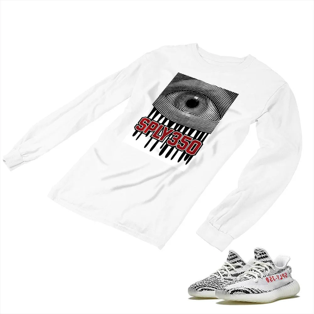 YEEZY 350 v2 Zebra Matching Custom Designed Long Sleeve T shirt AD-Y-17-5