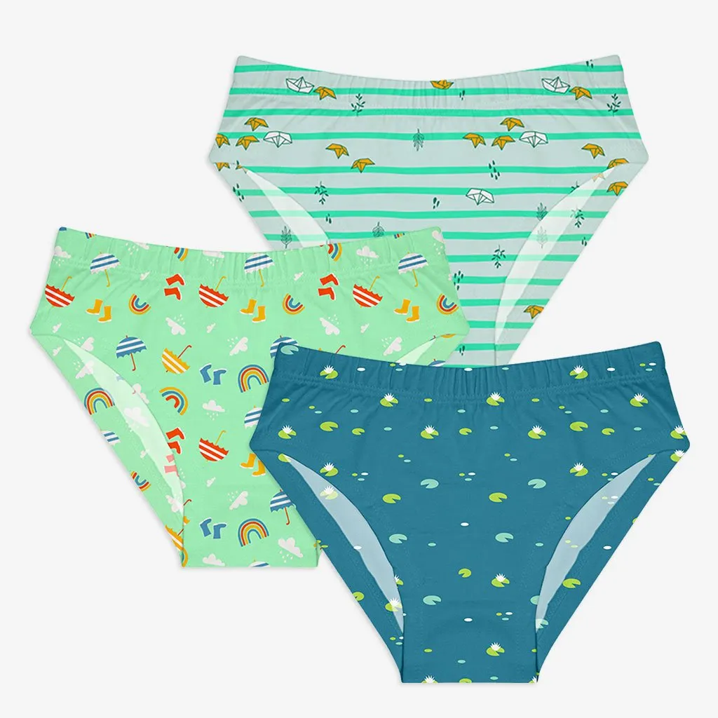 Young Girl Briefs -9 Pack (Finding Dino - Rainy Poppins - Woody Goody)