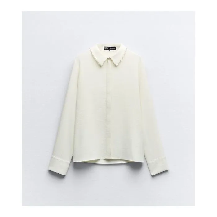 ZARA  |Casual Style Long Sleeves Plain Party Style Office Style