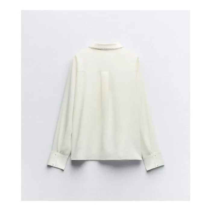 ZARA  |Casual Style Long Sleeves Plain Party Style Office Style